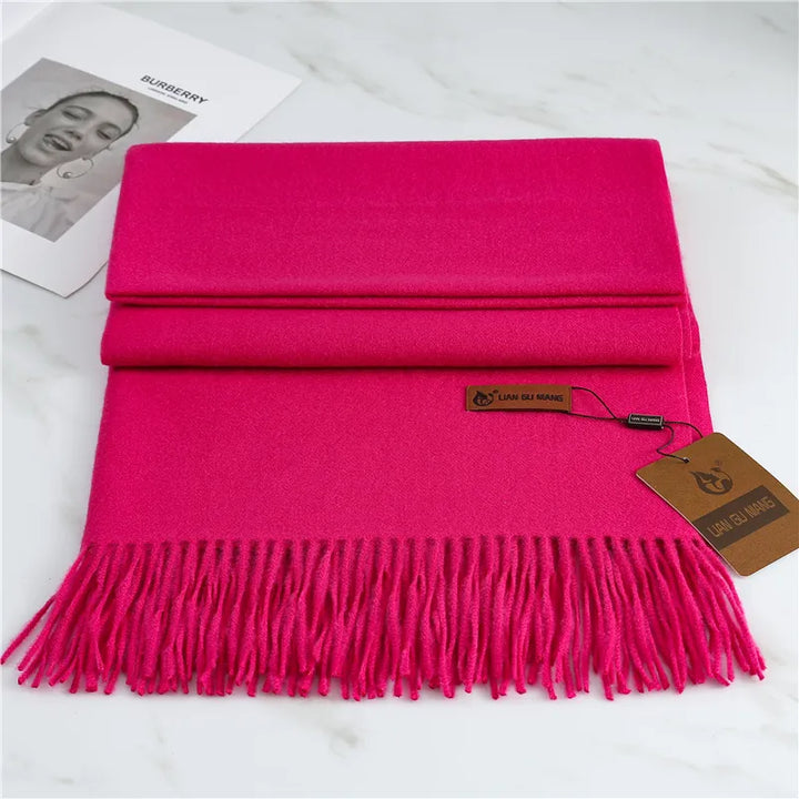 Cozy Krystal Cashmere women's winter wrap scarf for ultimate warmth, one size.
