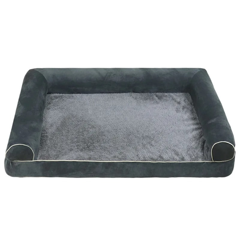 Extra large memory foam dog mattress providing therapeutic joint support for large breeds. Durable, anti-slip pet bed.