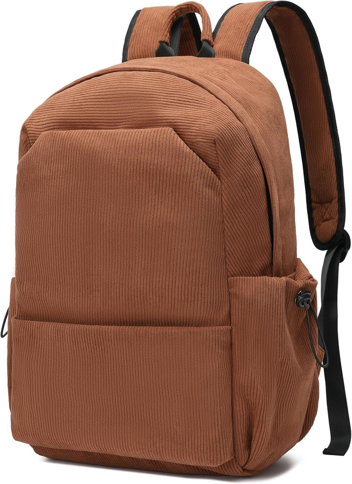 Black lightweight unisex water-resistant laptop & travel backpack, featuring organized front access.