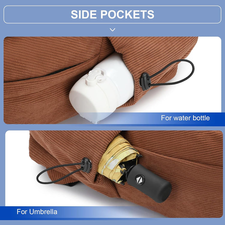Water-resistant school backpack with dedicated laptop sleeve & smart, organized compartments.
