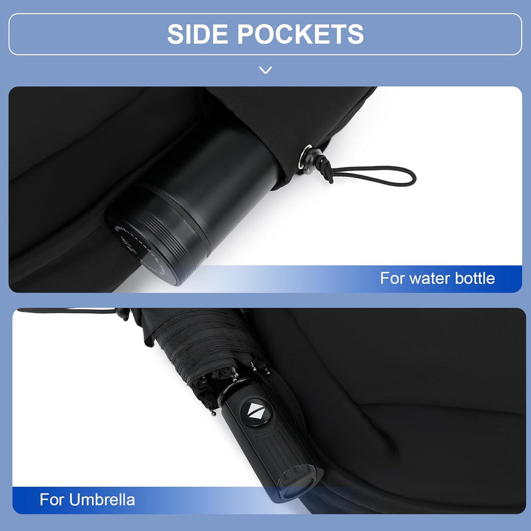 Unisex daily backpack, water-resistant, lightweight, featuring a laptop compartment & organized storage.