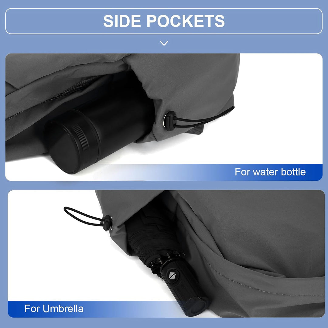 Water-resistant school & daily commuter backpack, organized, lightweight, with laptop sleeve.