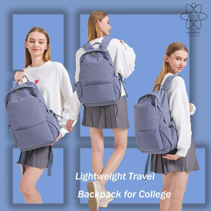 Unisex daily commuter backpack, water-resistant, with smart organization for tech and travel.