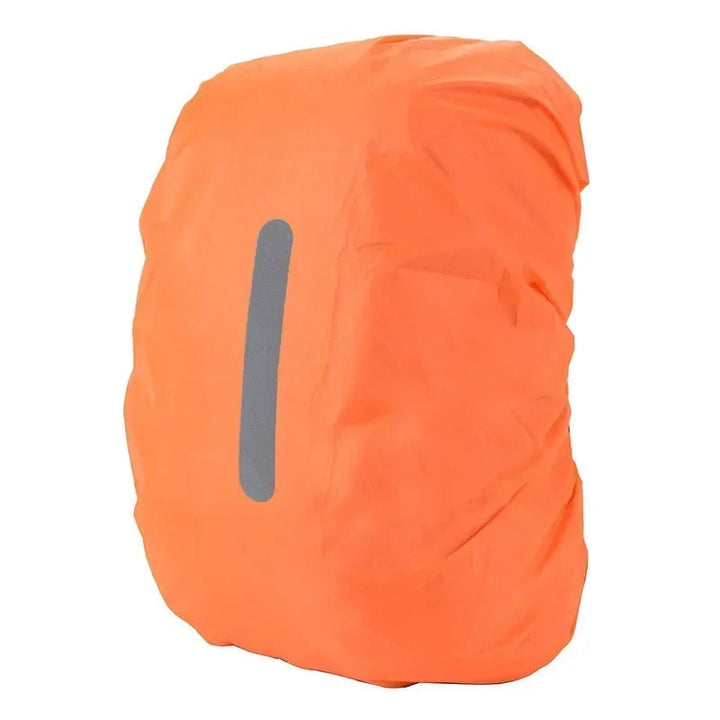 Reflective waterproof backpack cover ensures high visibility & safety during night hiking or poor weather.