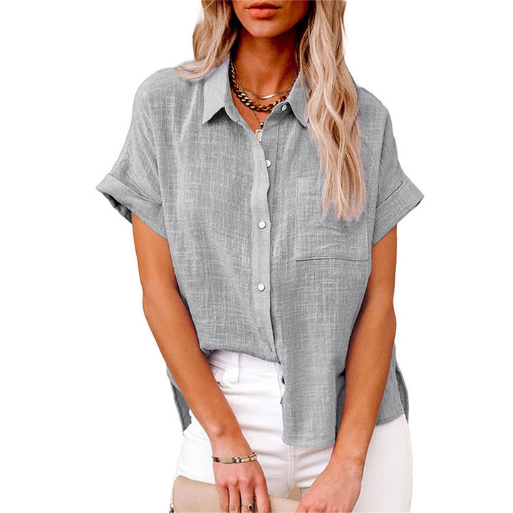 Soft, lightweight women's top with a stylish front pocket, great for versatile everyday fashion.