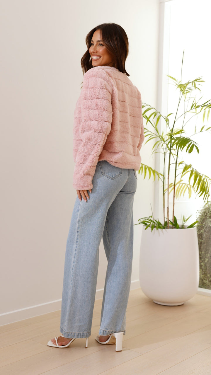 Luxe women's veloura crop jacket, designed for ultimate comfort and chic appeal.