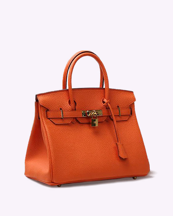 Fashionable women's luxury leather shoulder bag. An elegant purse for the office, travel, or daily use.