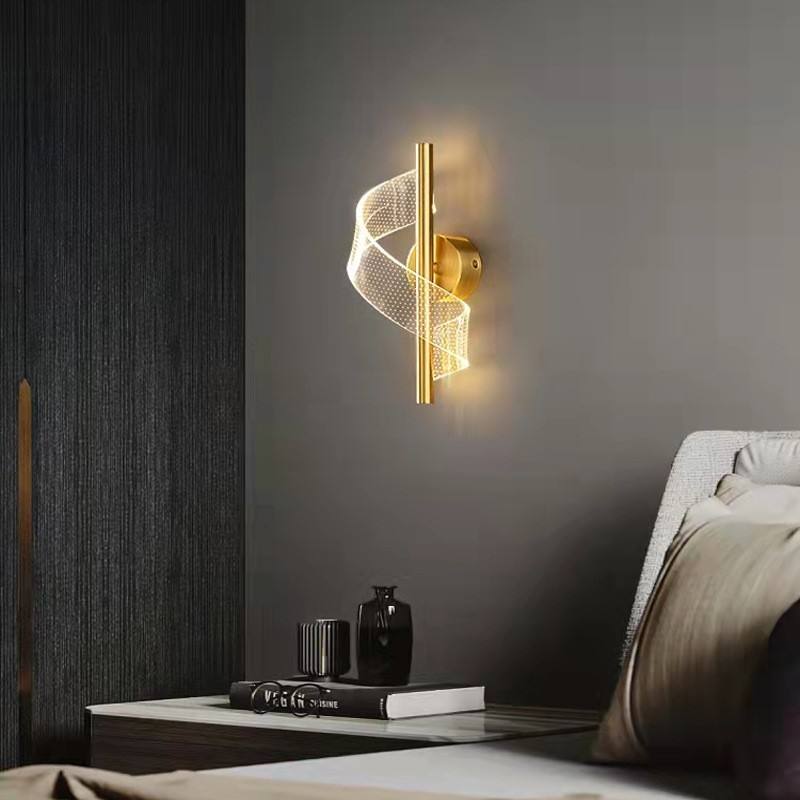 Luxurious glass candelabra wall light with sleek design, perfect for enhancing elegant interiors; LED dimmable for ambiance.