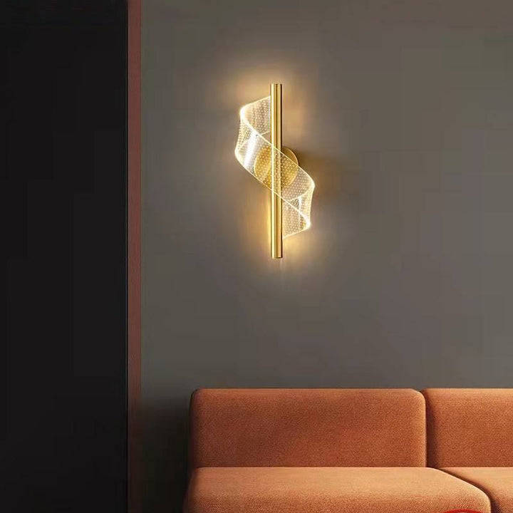 Luxurious glass candelabra wall light with sleek design, perfect for enhancing elegant interiors; LED dimmable for ambiance.