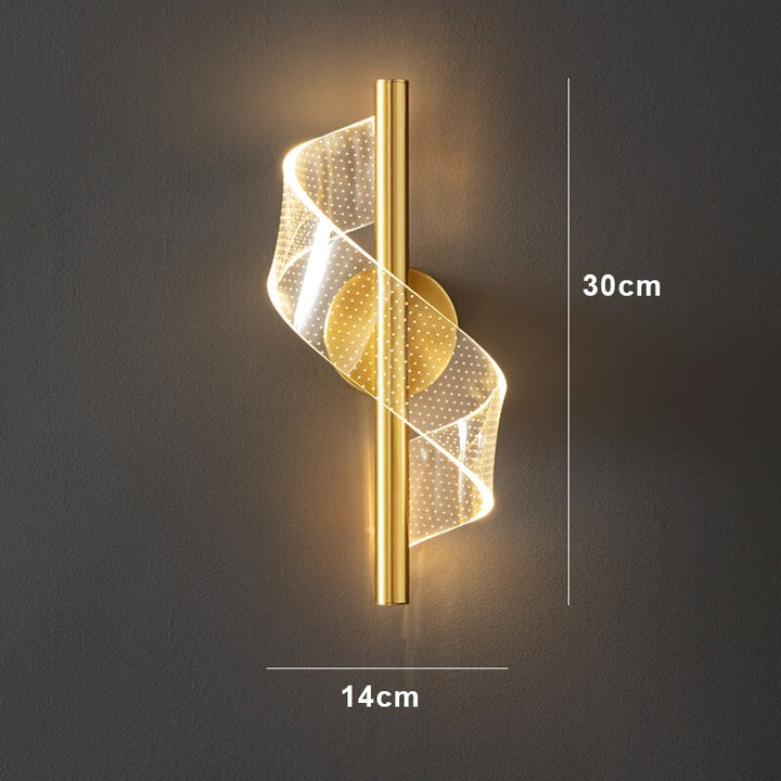 Luxurious glass candelabra wall light with sleek design, perfect for enhancing elegant interiors; LED dimmable for ambiance.