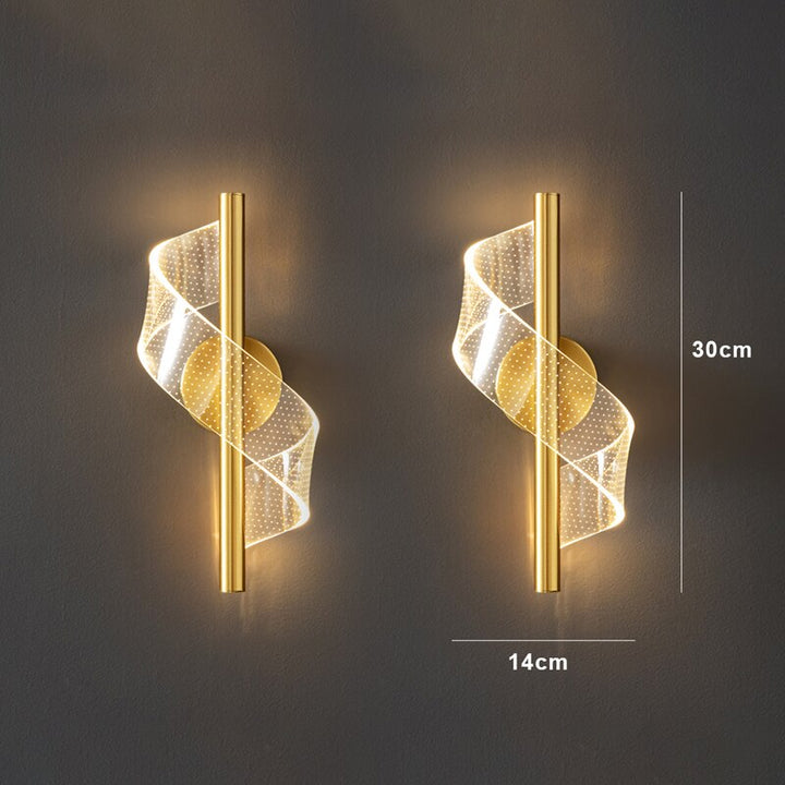 Luxurious glass candelabra wall light with sleek design, perfect for enhancing elegant interiors; LED dimmable for ambiance.