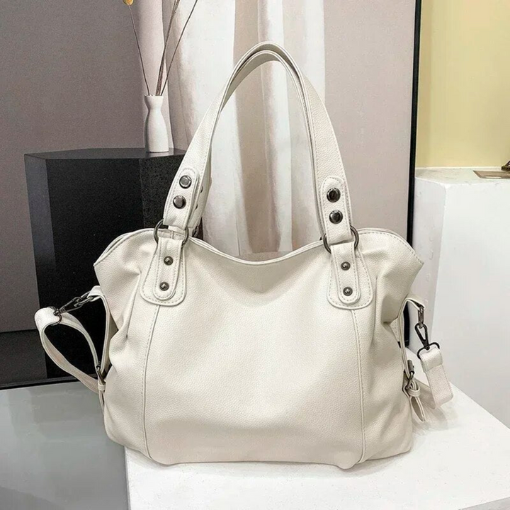 Sophisticated women's luxury leather shoulder bag, perfect for carrying essentials with style and elegance.