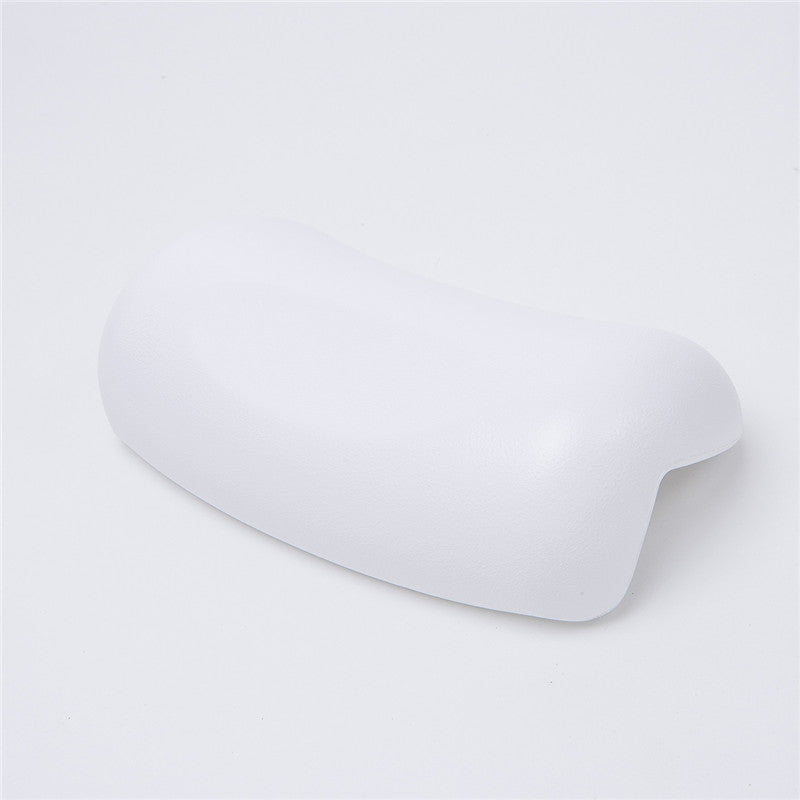 Plush bath head rest for home spa relaxation. Enjoy ultimate comfort and neck support while soaking.