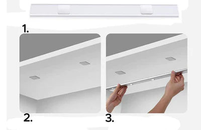 Premium wireless LED light with motion sensor for smart cabinet, kitchen, and closet lighting. Rechargeable design.