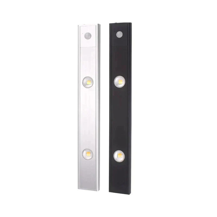 Versatile wireless motion sensor LED light, rechargeable for under cabinet, kitchen, closet, and accent lighting.