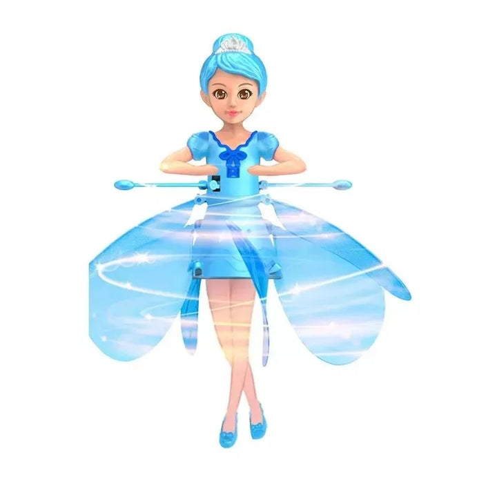 Dance simulation flying doll, a magical gesture-controlled toy with enchanting LED lights for kids.