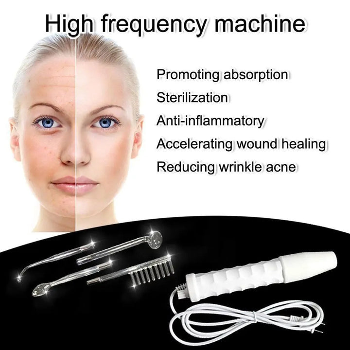 Advanced High-Frequency Facial & Hair Therapy Device for Women