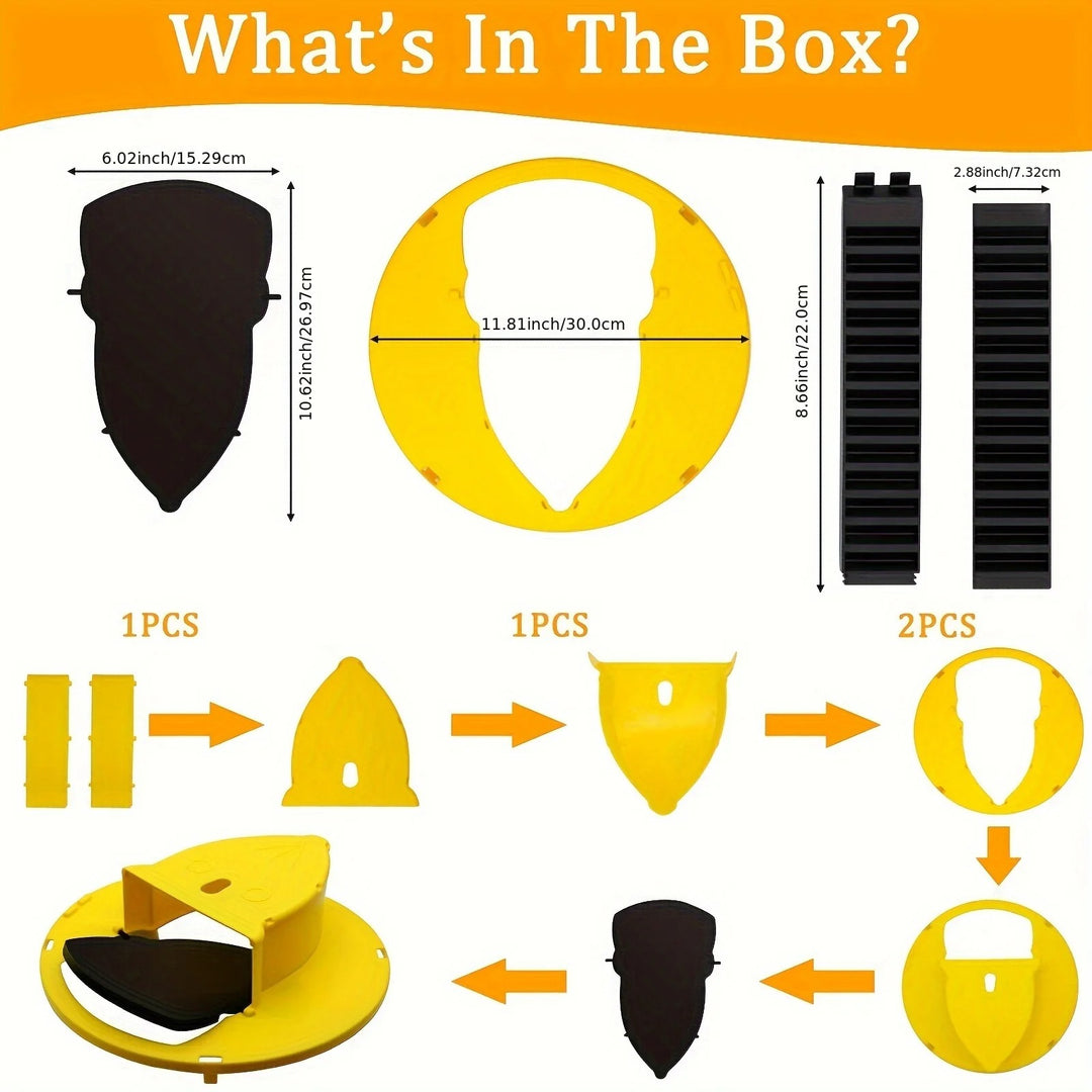4-Pack Bucket Lid Mouse Trap for Rodent Control
