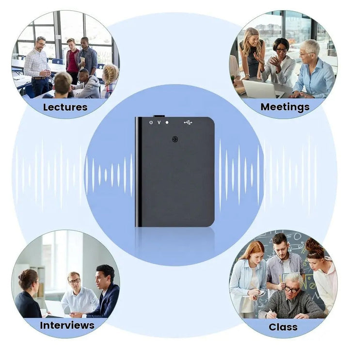 Compact Mini Voice Activated Recorder - Pocket Size Device