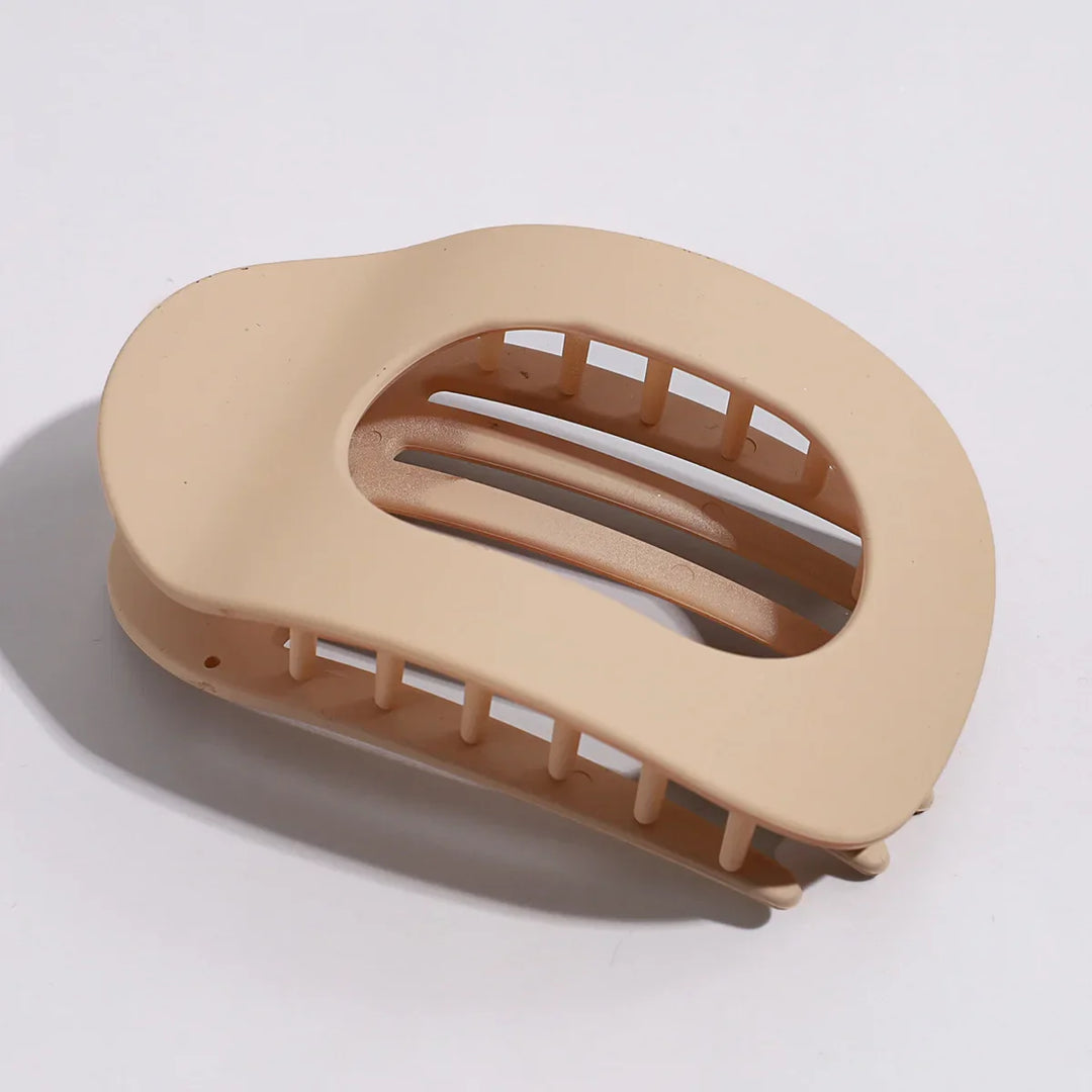 Oval matte duckbill clip, a fashion hair accessory for any casual or formal hairstyle.