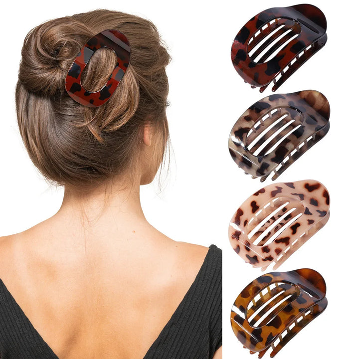 Secure hold matte oval hair clip, perfect for managing women's long or fine hair.