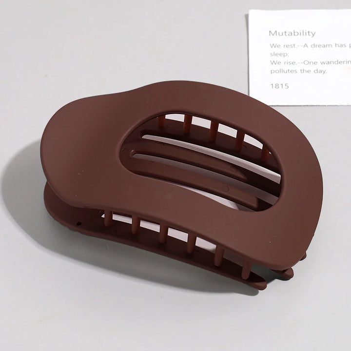Chic flat matte duckbill clip, ideal for women's everyday hair styling and comfort.