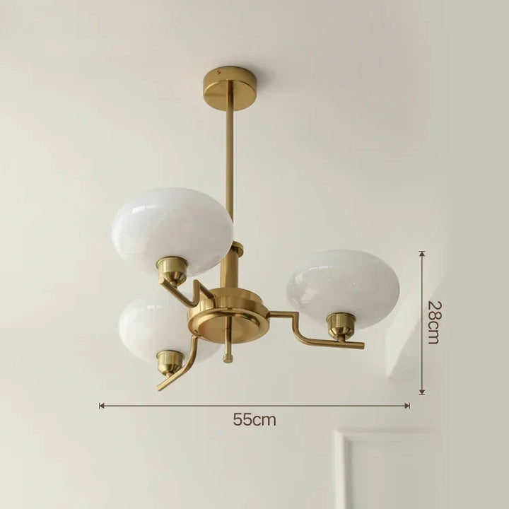 Medieval chandelier with Bauhaus style, featuring elegant details and multiple light fixtures, for home decor.