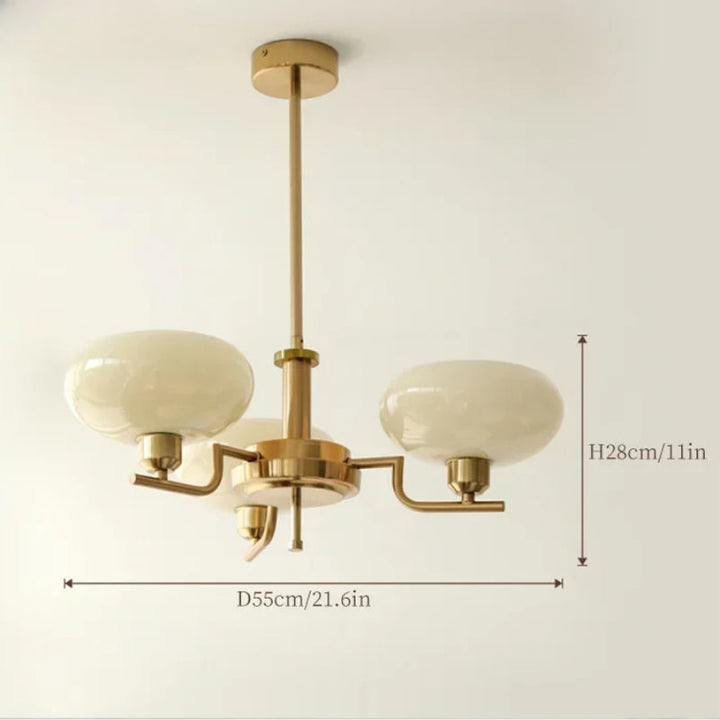 Medieval chandelier with Bauhaus style, featuring elegant details and multiple light fixtures, for home decor.