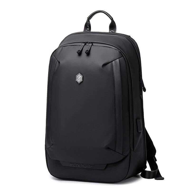 Men's AllCarry water-resistant anti-theft backpack. Durable travel & commuter bag with laptop compartment & organization.