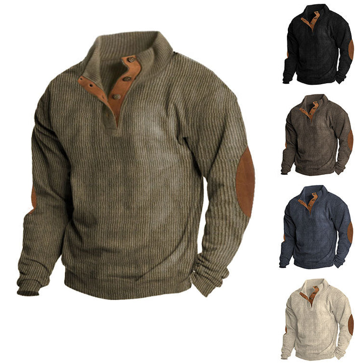 Durable & warm men's Asher outdoor sweater. Comfortable pullover ideal for hiking, camping & active adventure.
