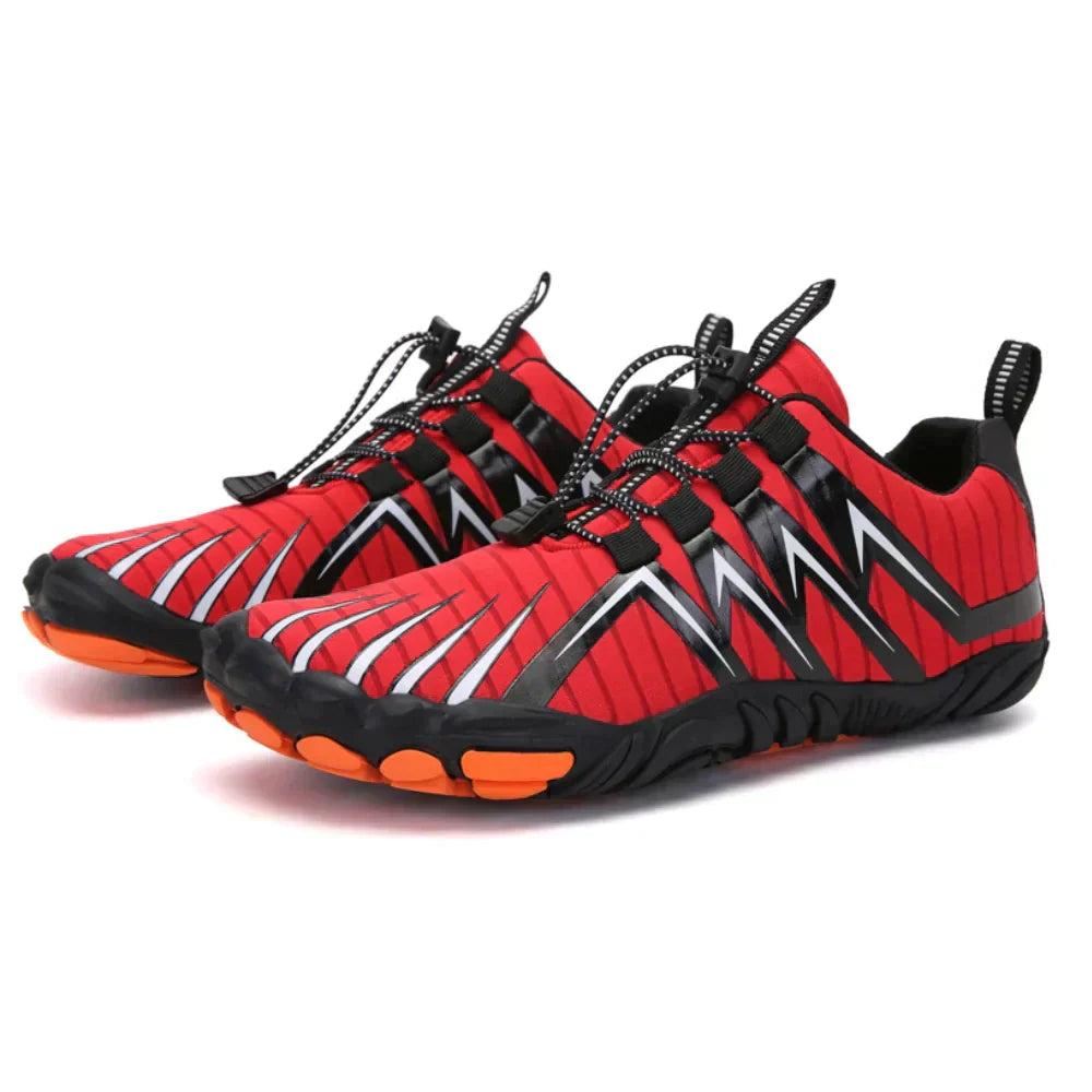 Men's athletic barefoot running shoes, minimalist design for natural training, gym workouts & outdoor fitness.