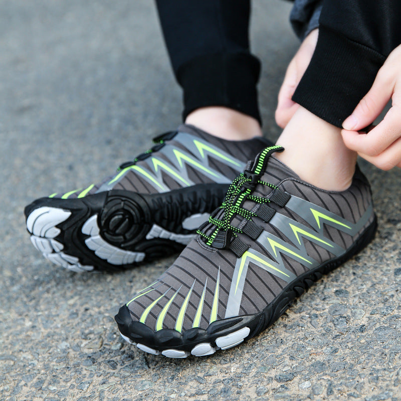 Versatile men's barefoot shoes, ideal for natural running, hiking, training, and active outdoor lifestyles.