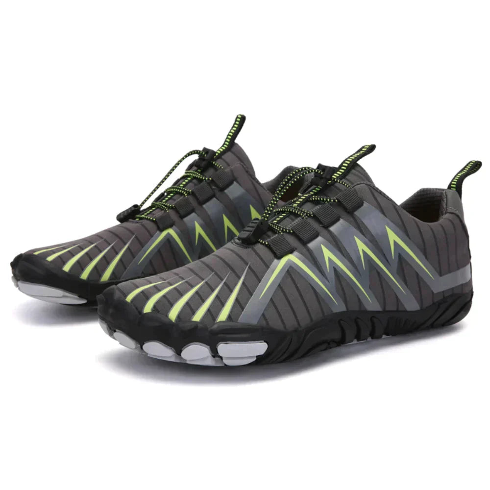 Men's barefoot shoes for natural running & hiking comfort, enhancing foot health and ground feel.