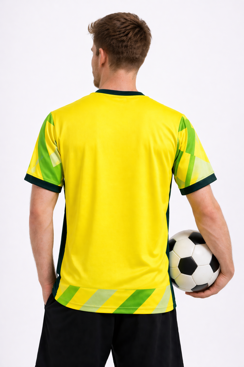 Official Men's Australia 2026 World Cup soccer jersey. Performance sportswear for athletic fans.