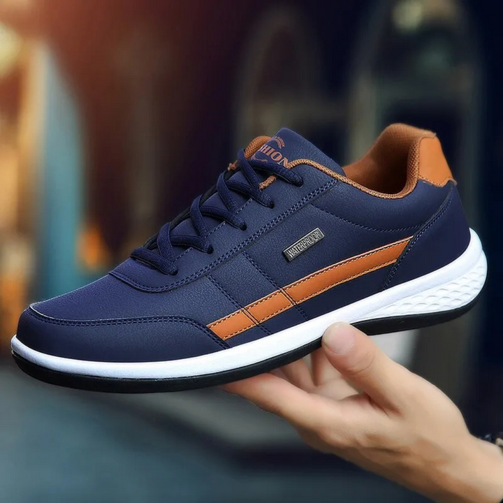 Fashionable men's balance sneakers, offering orthopedic support for everyday foot comfort.
