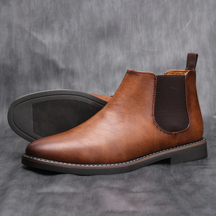 Comfortable men's slip-on Chelsea boots. Ideal for effortless daily wear, versatile casual to dress styling.
