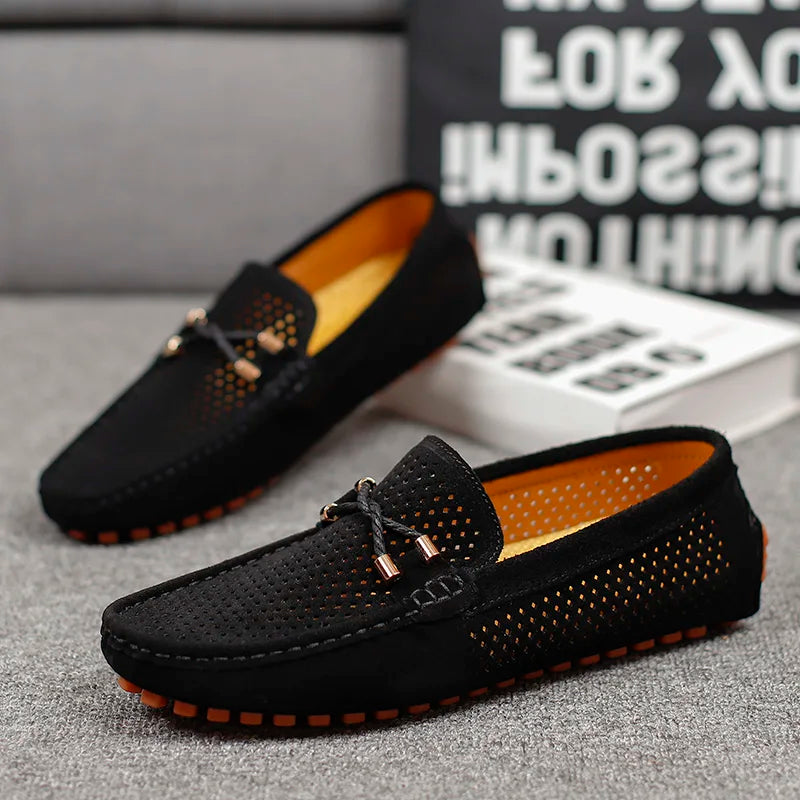 Breathable men's slip-on loafers offering ultimate comfort for casual and versatile wear.