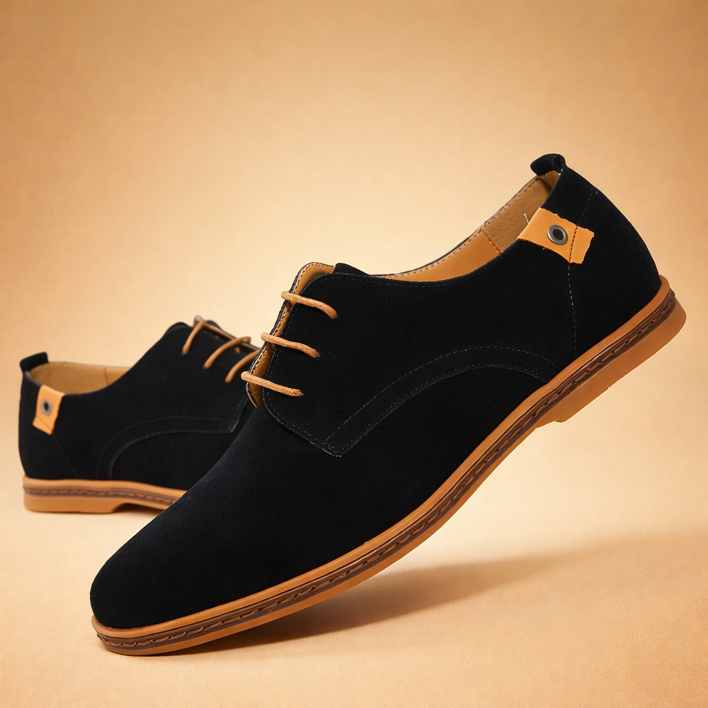 Comfortable men's lace-up Oxford shoes, perfect for smart casual everyday wear footwear.