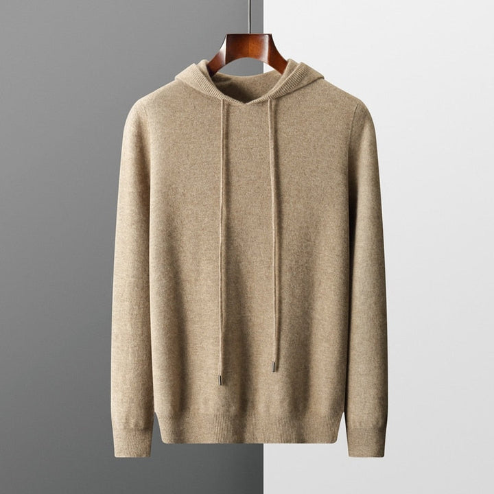 Men's casual pullover hoodie in soft fabric, perfect for everyday comfort & loungewear.
