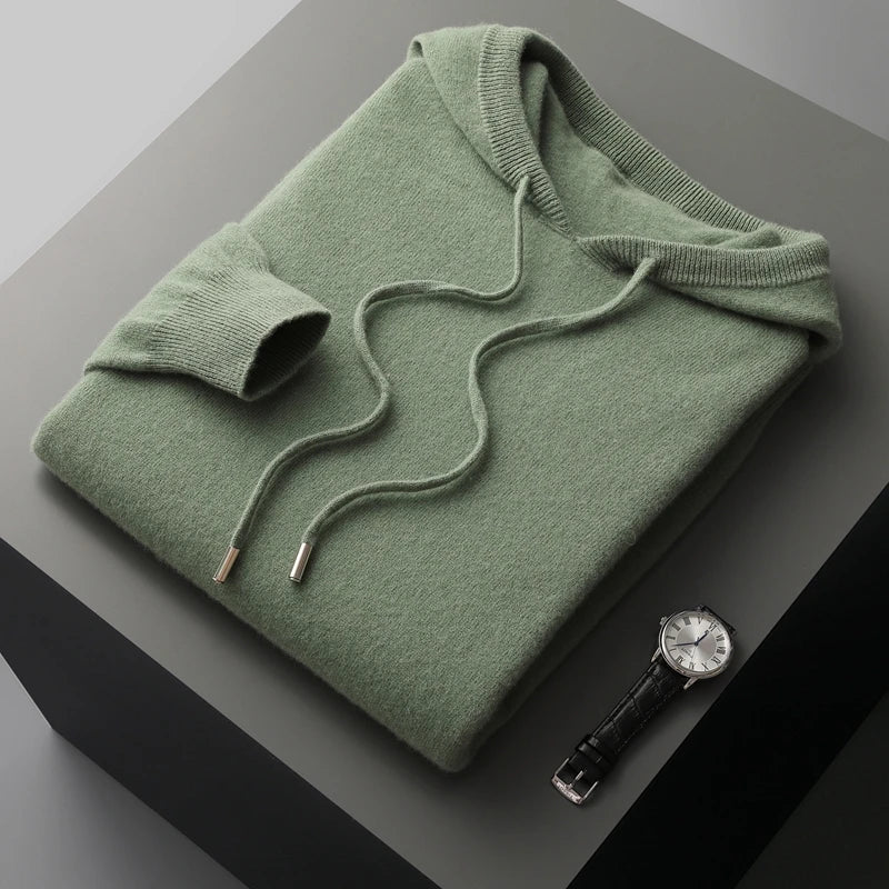 Soft men's hooded sweater, great for everyday wear, loungewear, and casual outings.