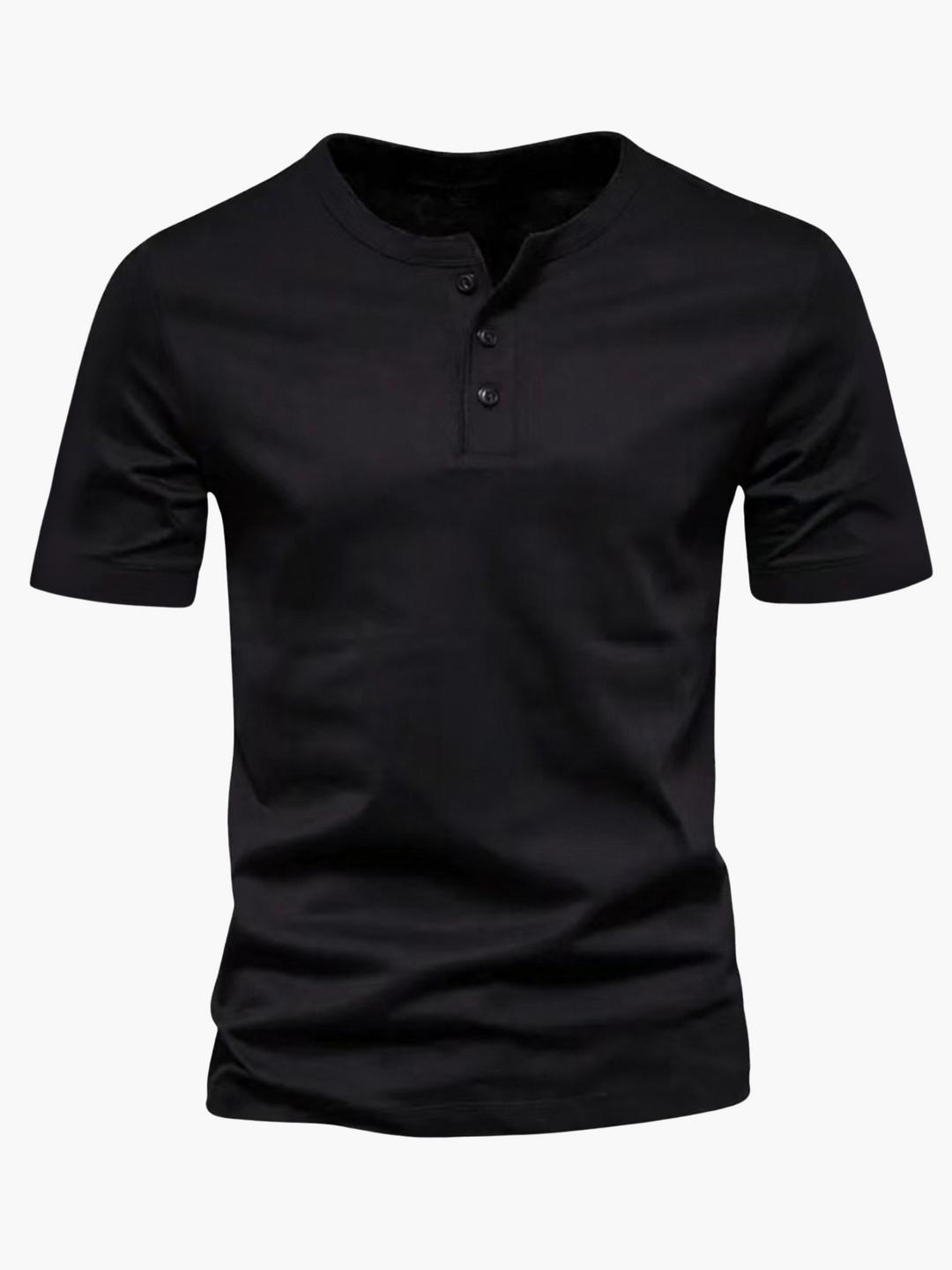 Lightweight men's button-up shirt with short sleeves, perfect for everyday summer casual wear.