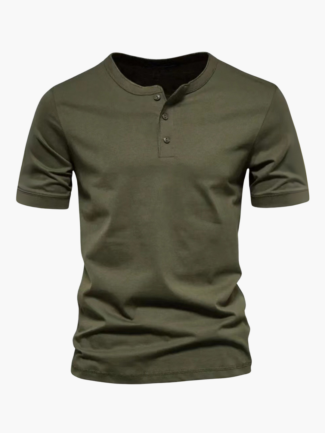 Stylish men's casual short sleeve button-up shirt, perfect for warm weather and versatile fashion.