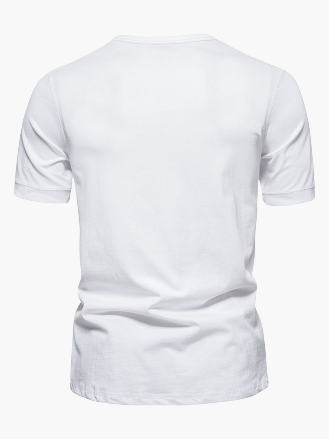 Everyday men's casual short sleeve button-up shirt, lightweight fabric for summer style.