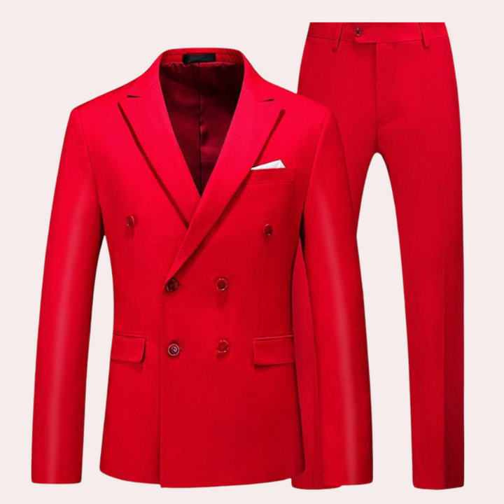 Versatile Vincent men's classic 2-piece suit, a comfortable and stylish choice for any formal event.