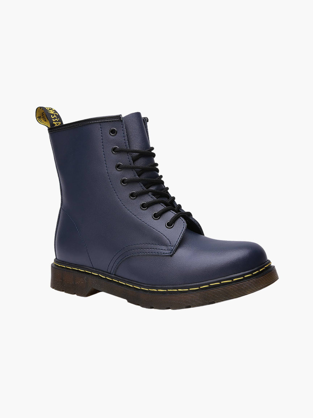 Classic navy men's Chelsea boots with sturdy grip outsole, providing comfort and style for everyday casual wear.
