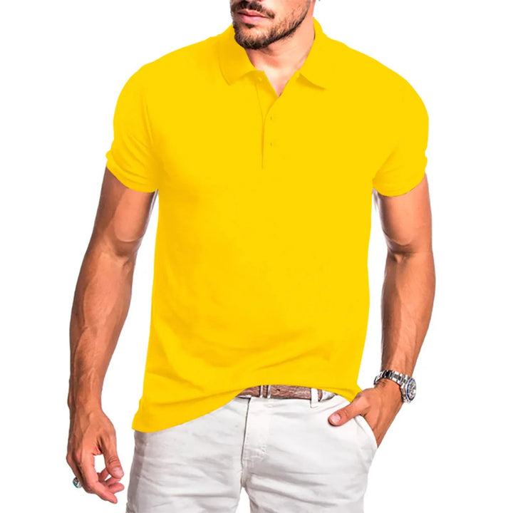 Comfortable men's classic fit short sleeve polo, great for casual or smart casual looks.