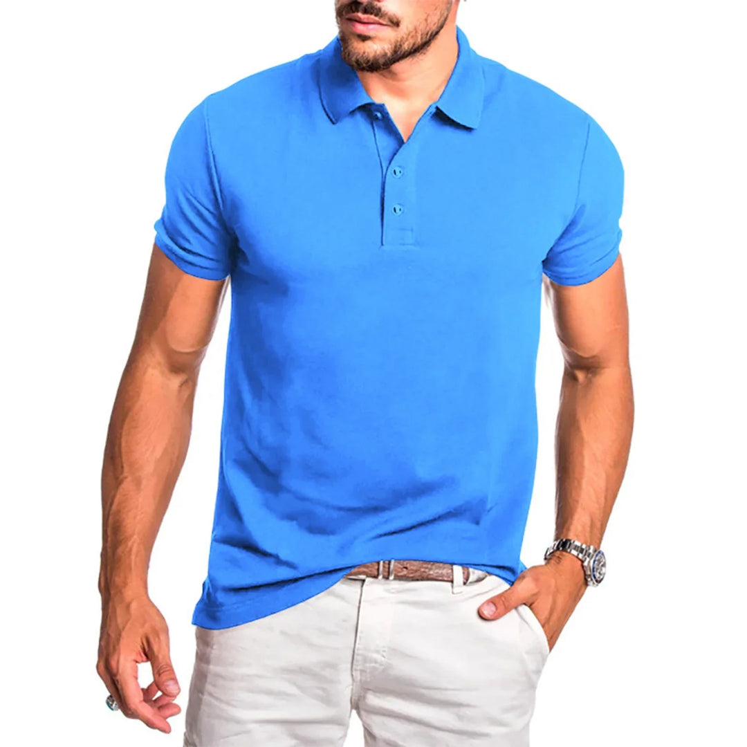 Men's Classic Fit Polo Shirt, smart casual, short sleeve for versatile everyday style.