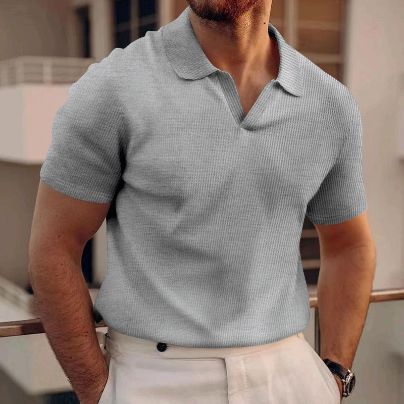 Comfortable men's classic fit polo shirt, great for everyday wear. Short sleeve, relaxed style.