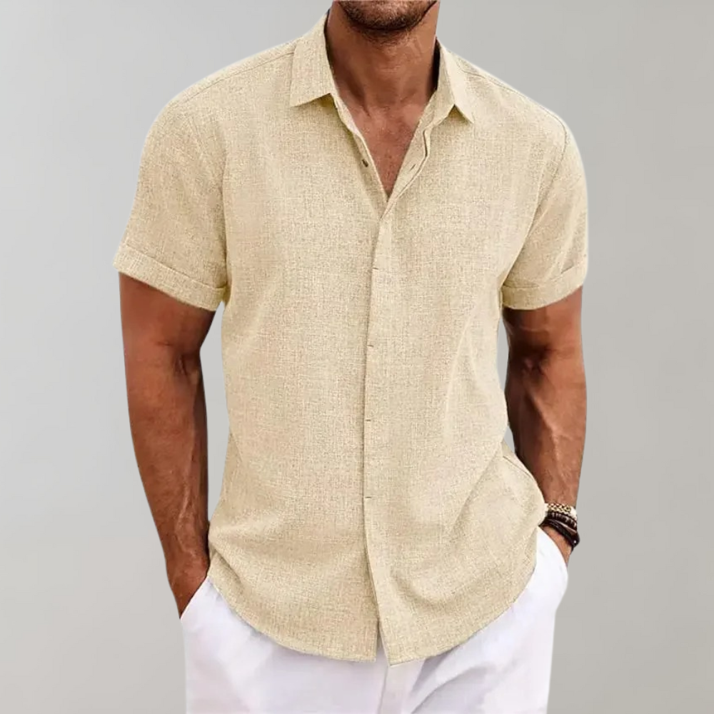 Comfortable short-sleeve men's Harrison polo shirt, ideal for everyday casual wear & summer fashion essential.