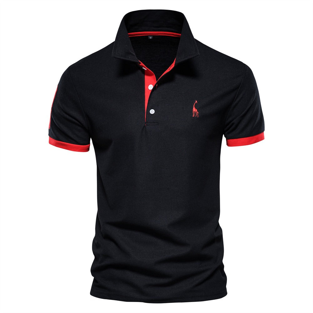 Franklin men's classic polo with contrast collar. High-quality menswear for casual & smart summer fashion.
